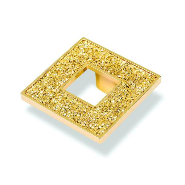 Topex Square Knob with Hole, Gold M1890.32ORZSWA